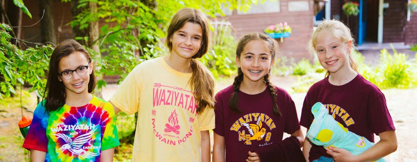 Girls wearing Waziyatah t-shirts