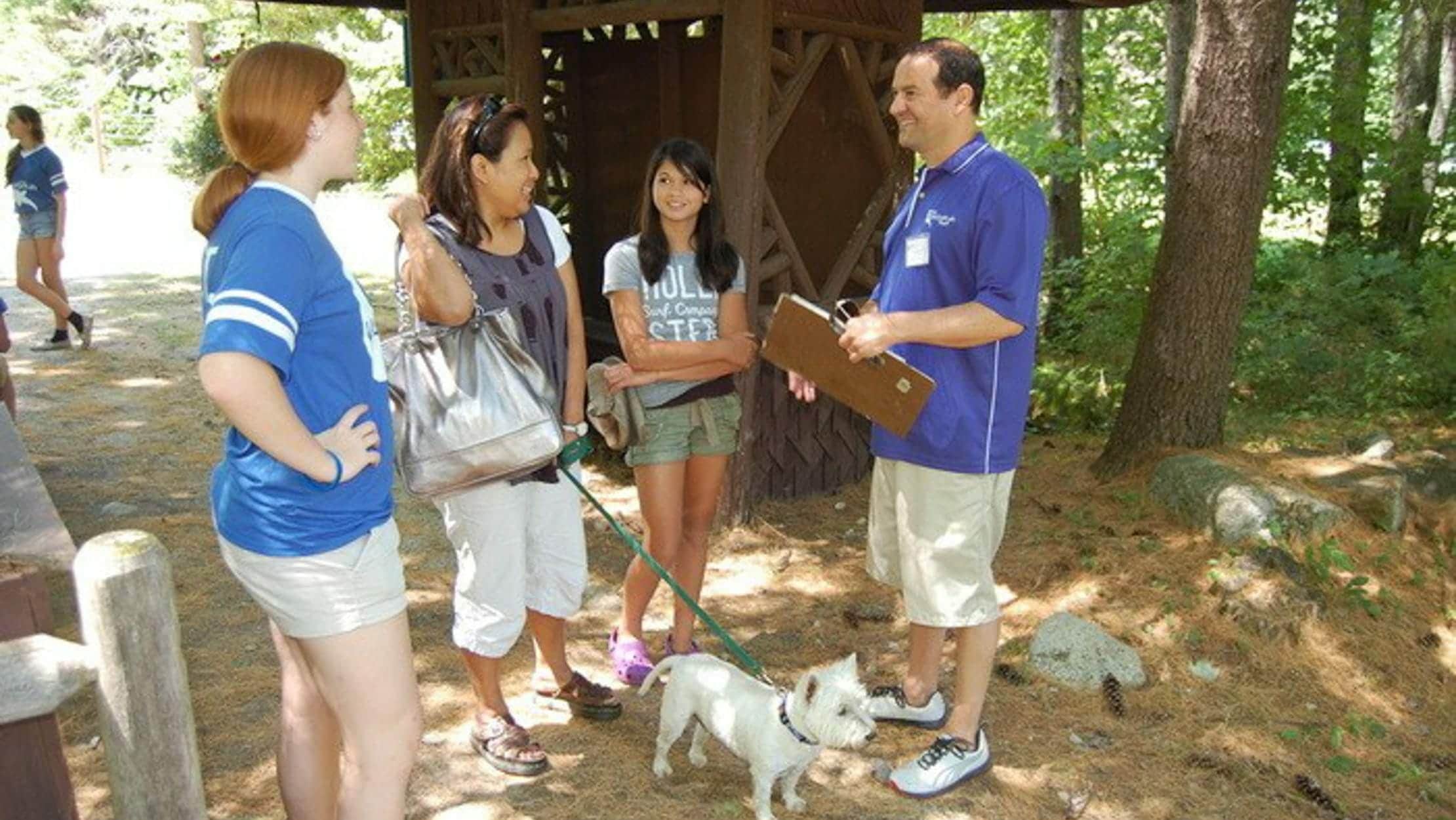 Director/Owner Gregg Parker speaking with Camp Waziyatah parents