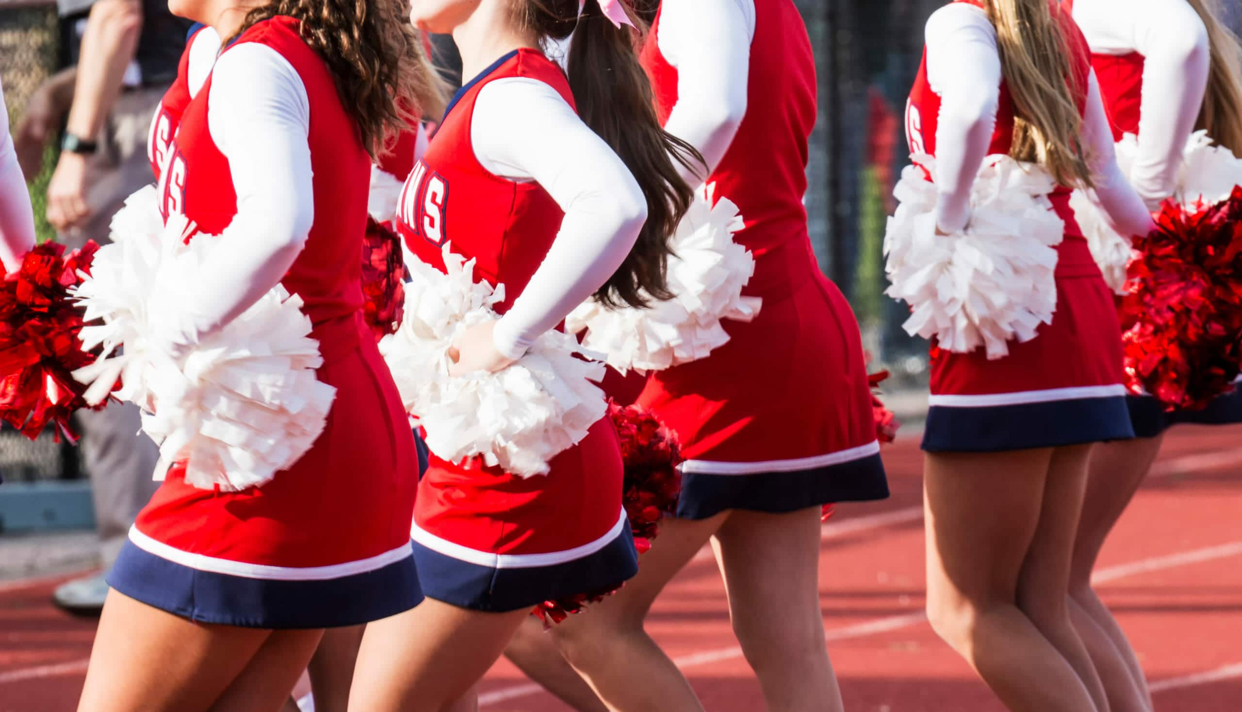 Cheerleaders at Camp Waziyatah